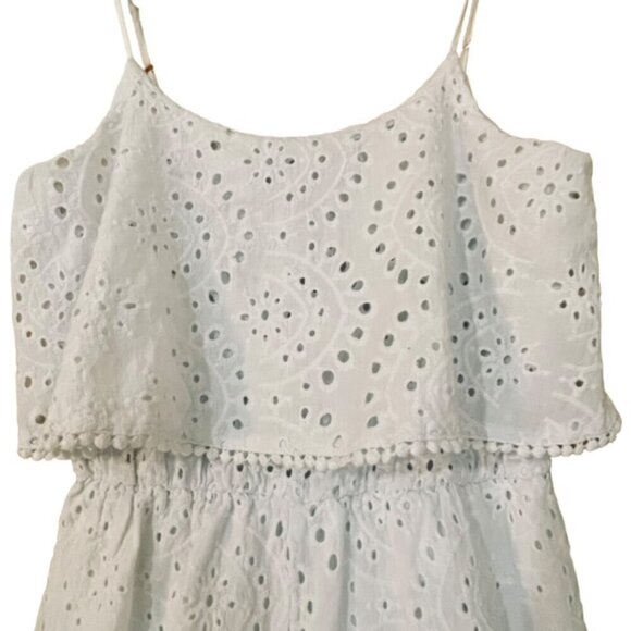 PACSUN L. A. Hearts White Eyelet Romper - Size Small - Picture 2 of 7